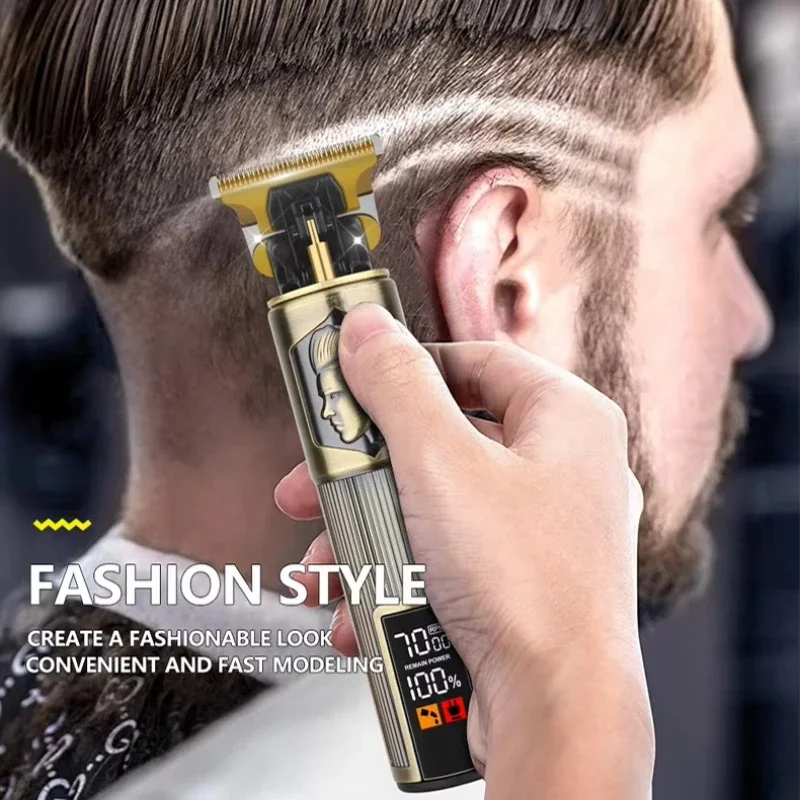 Carving Professional Hair Clipper For Men T9 Electric Hair Cutting Machine Barber Rechargeable Provide Comfortable Shave Clipper