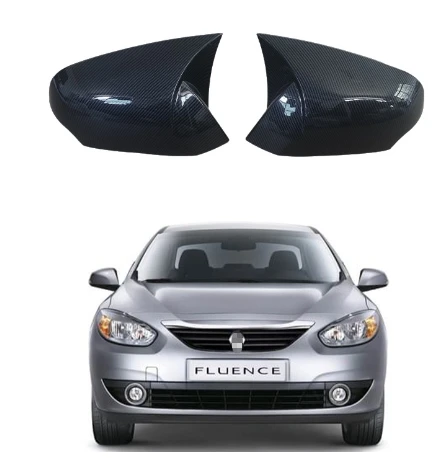 

Suitable for Renault FLUANCE modified horn rearview mirror cover decorative pasted blackened mirror cover protective shell