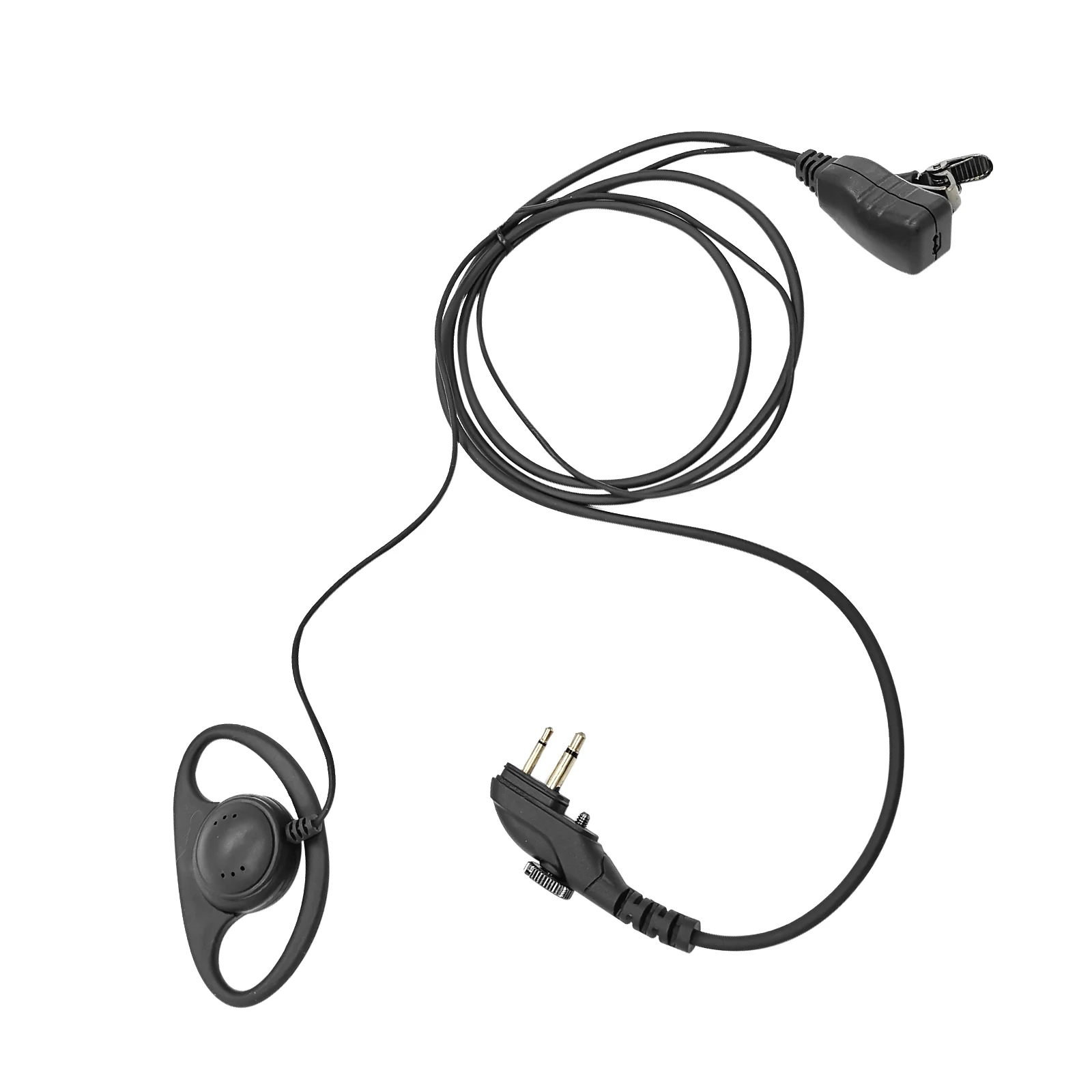 RISENKE D Shape Walkie Talkie Radio Headset with PTT Mic,Earpiece for Hytera,HYT,BD502, BD502i, PD402i, TC508,TC610,PD502,PD562