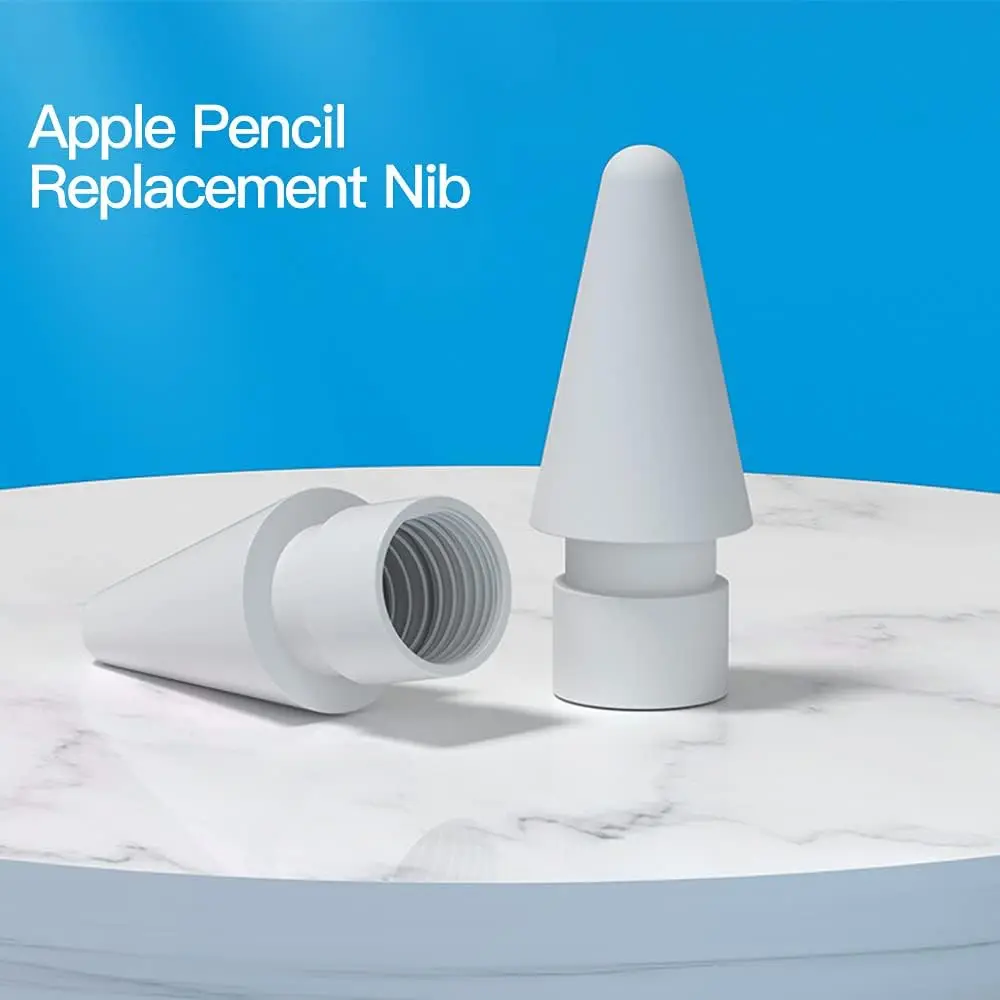 

Сменные насадки, совместимые с Apple Pencil 2 Gen iPad Pro Pencil — наконечник iPencil для iPad Pencil 1st/Pencil 2 Gen White, 4 шт.