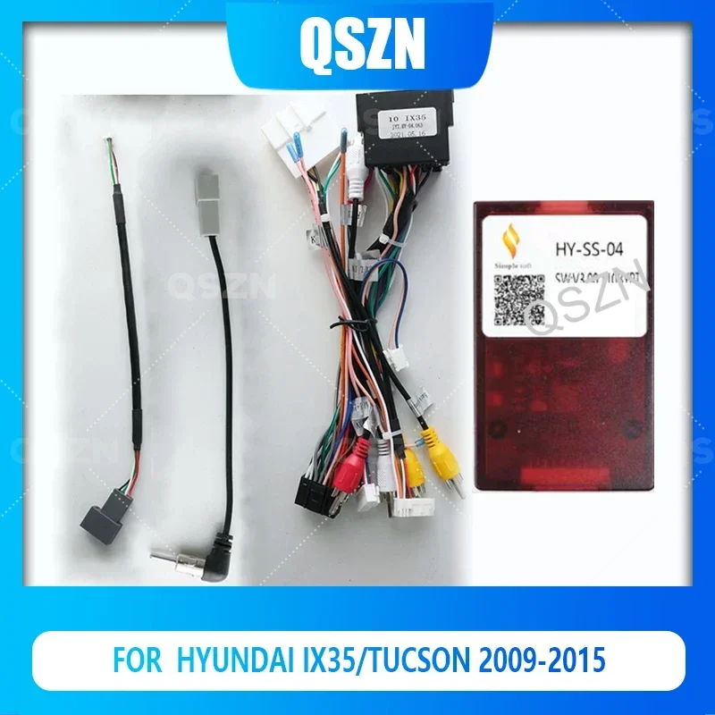 

QSZN DVD Canbus Box HY-SS-04 For HYUNDAI Ix35/TUCSON 2009-2015 2 din Harness Wiring Cables Car Radio Stereo