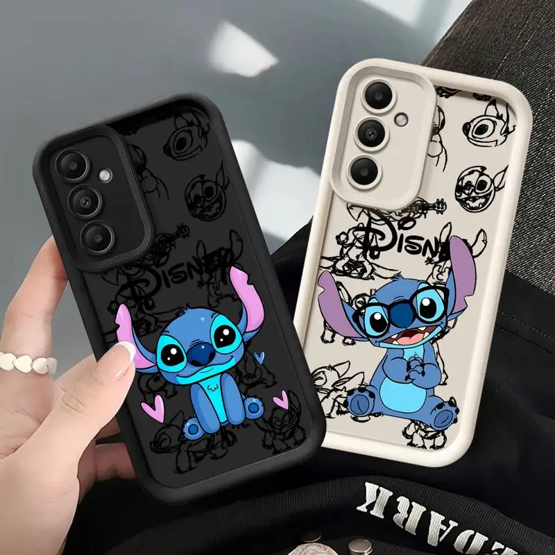 Cartoon Disney Stitch Angies Phone case for Samsung Galaxy A55 A52 A33 cases A24 A15 A12 A23 A22 5G A54 A52s A53 A14 funda Cover