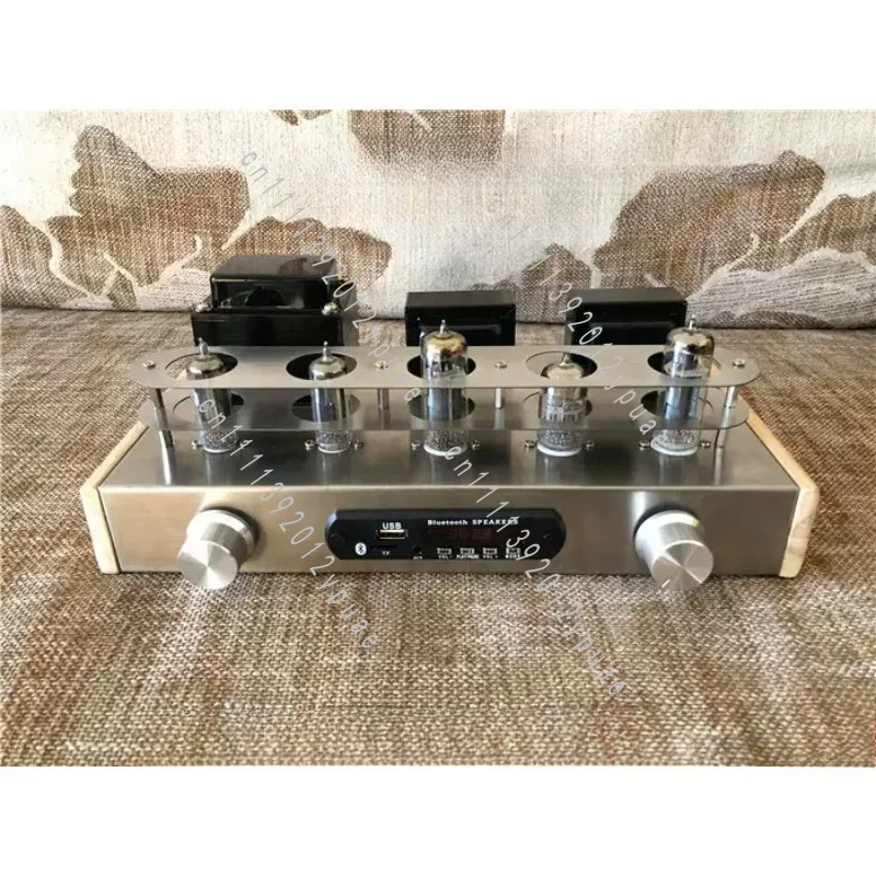 6Z4 6N2 6P1 Vacuum Tube Amp DIY Kit, 2*4W Stereo Audio Amplifier Stainless Steel Chassis Dual Voltage
