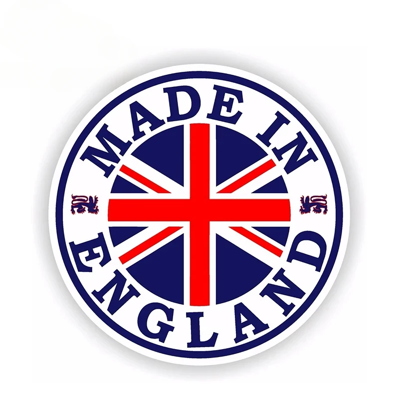 13X13cm Car Styling Made in England Seal Sticker Round Union Jack Bumper Car Helmet Skateboard Decal Car StickersPVC,KK