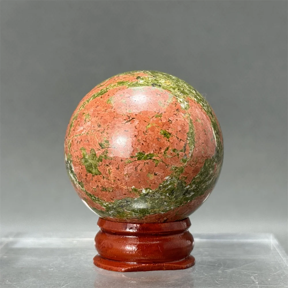 Natural high-quality green orb ball aura demagnetization  treatment meditation divination witchcraft energy home furnishings