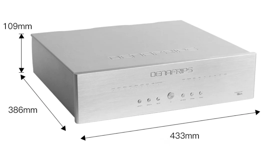 Denafraps TERMINATOR 15o Decodificador de Áudio Digital R2R Flagship DAC PCM1536/DSD1024 20HZ ~ 40KHZ