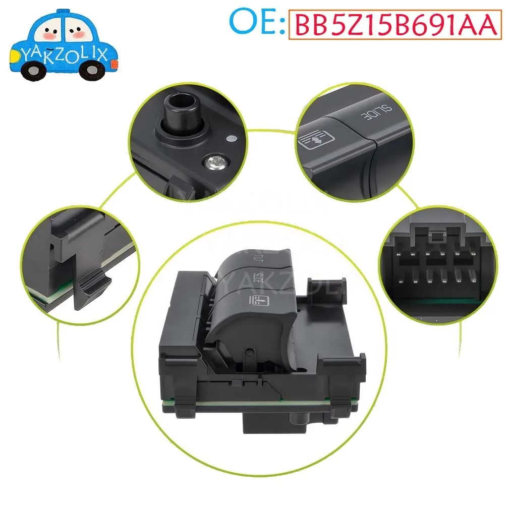 Sunroof Control Switch Overhead Console For Ford Explorer 2011 2012 2013 2014 2015 2016 2017 Moonroof Switch BB5Z15B691AA