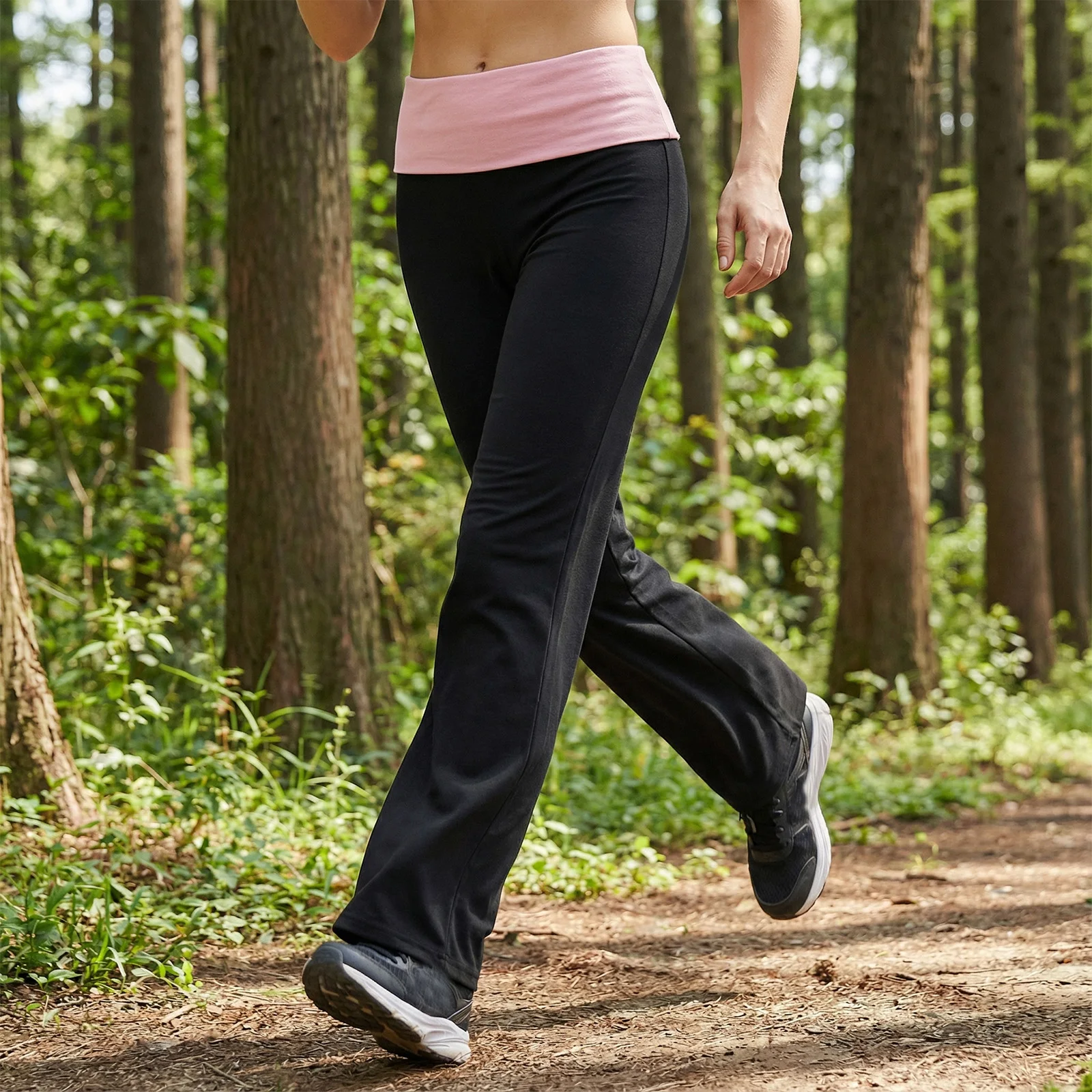 

Модные женские повседневные брюки с широкими штанинами на весну 2026 года, сексуальные женские брюки с отворотами и высокой талией, контрастные цвета, свободные облегающие брюки