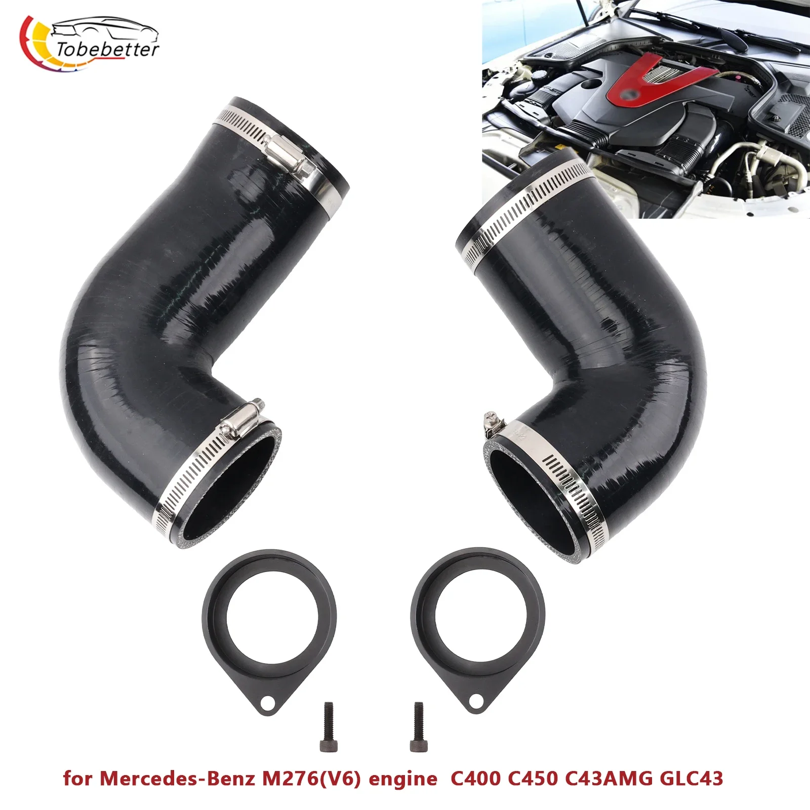 new performance enhancing turbo inlet pipe Upgrade V1 to V2 MB-C4302 for Mercedes-Benz M276(V6) engine C400 C450 C43AMG GLC43