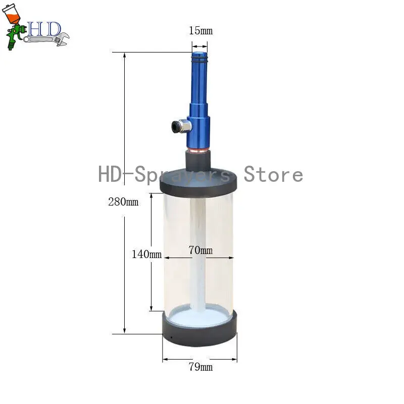 200ml 280ml Powder Coating Fluidizing Hopper for Test Powder Coating Machines