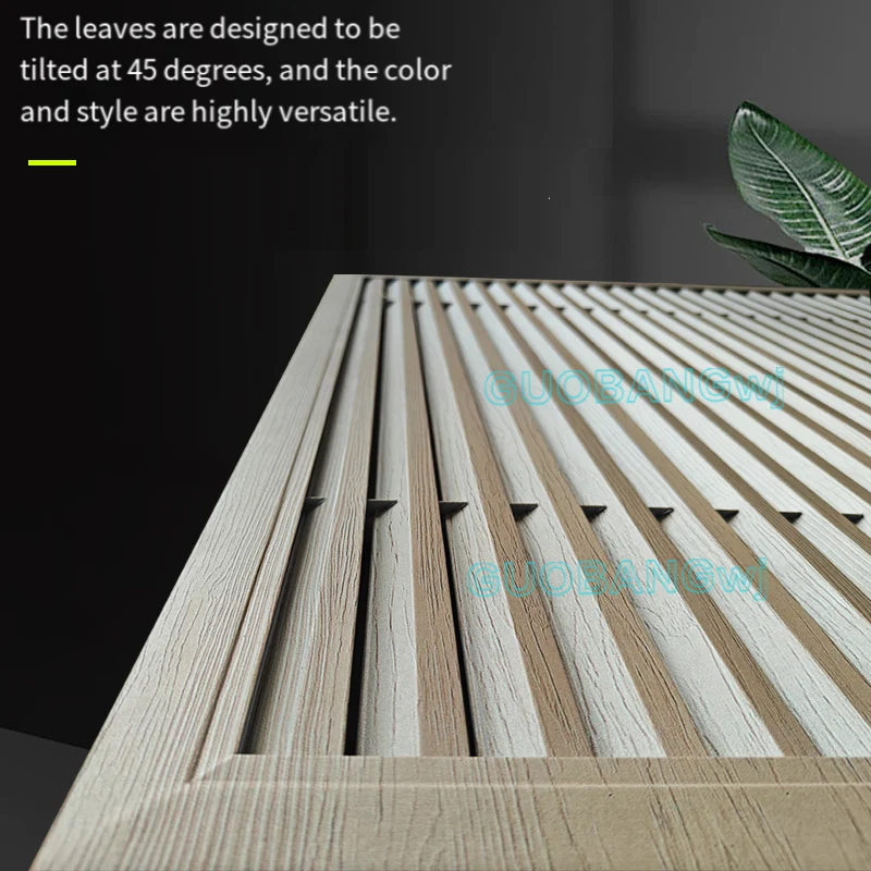 

Wood Grain Aluminum Air Vent Cover Grill, Outdoor Shutter Louver Bug Screen for Wall Window Bathroom Kitchen Exhaust Ventilation
