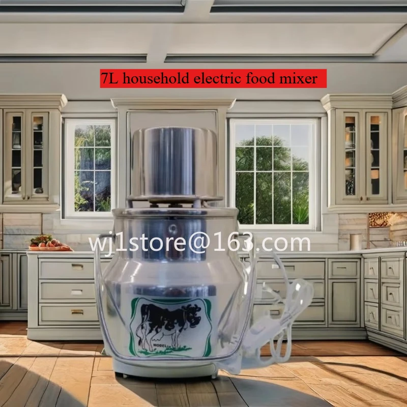 7L Household Electric Food Blender Stainless Steel Plastic Nut Processor Blender