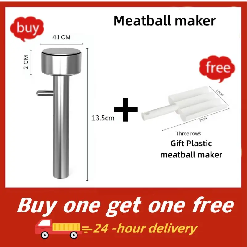 

Stainless Steel Large Falafel Ball Making Scoop Mold Meatball Machine Pressing Maker Non-Stick Kitchen Accessories Gadgets Tool