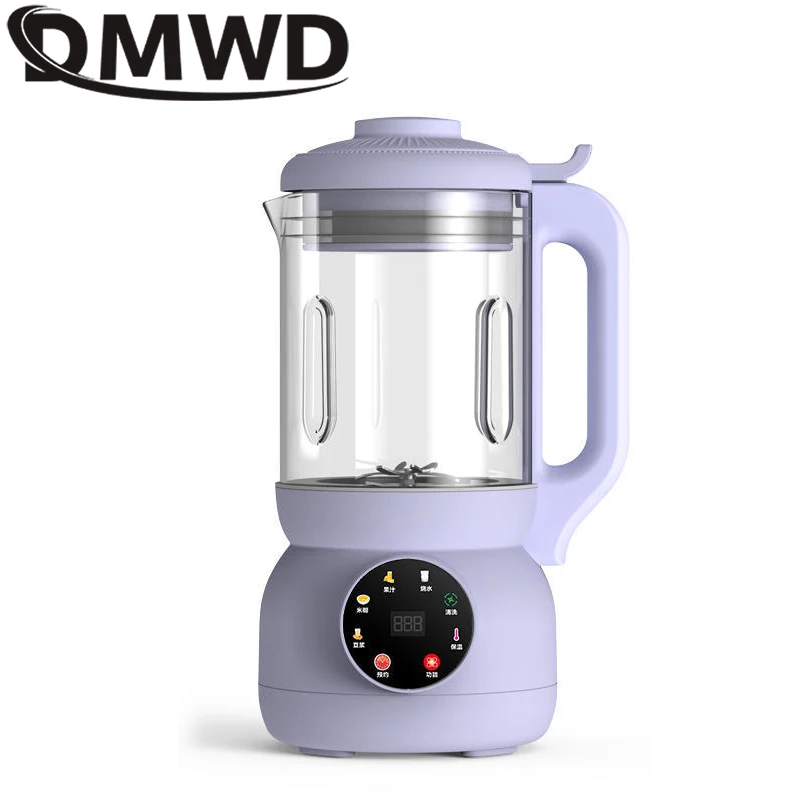 

DMWD 1L Automatic Soybean Milk Machine Portable Wall Breaking Machine Intelligent Filter-Free Cooking Machine Food Blender 220V