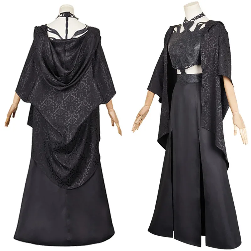 COSda@avda@Fancy Witch Rio Vidal для женщин Косплей Ужасы Черные костюмы Одежда для телевизора Темный дневник агата Костюм для взрослых женщин Outfi