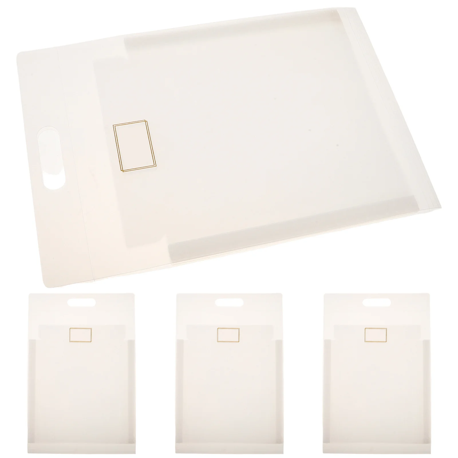 

4pcs A4 Plastic Accordion File Folder Expandable Document Organizer Bag For Office School Home Portable Multi-Layer File