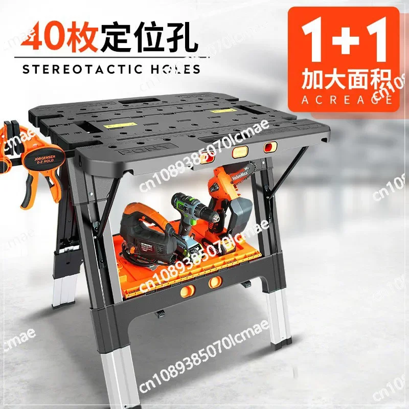 Woodworking Folding Workbench, Multifunctional, Portable, Small, Home, Console, Saw Table, Table Accessories