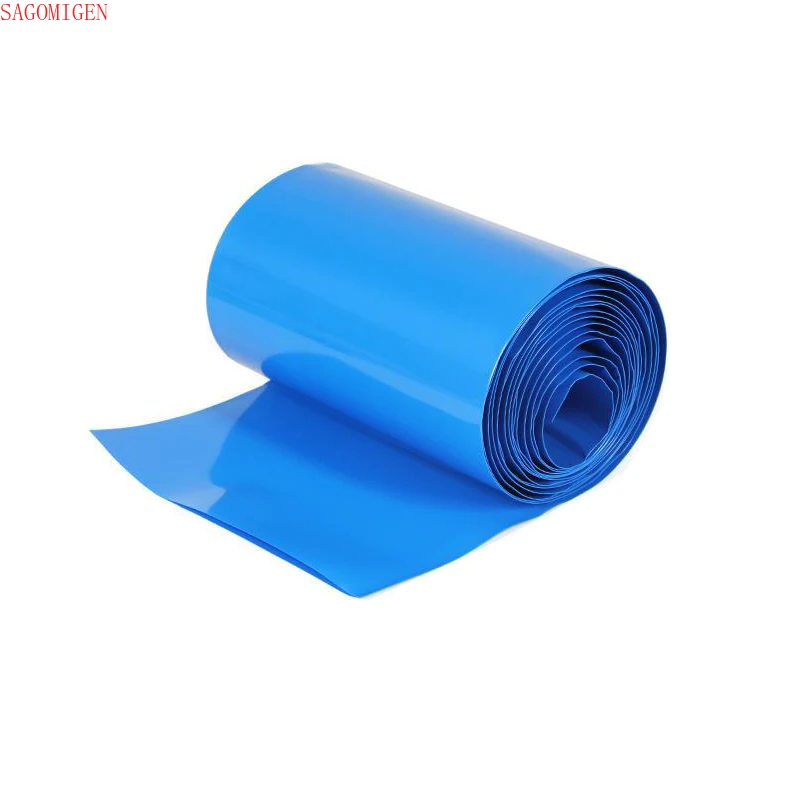 1kg Blue PVC Heat Shrink Tube 18650 Lithium Battery Shrink Film Blue Insulating Heat Shrink Tube 21700/32650 Battery Shrink Film