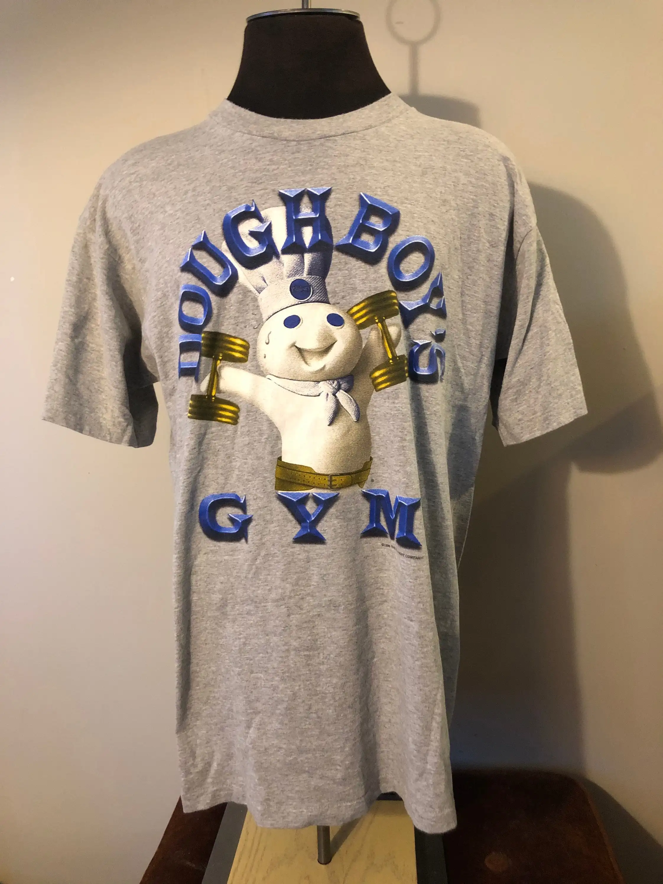 Vintage Pillsbury Doughboy T Shirt Worlds Gym Parody