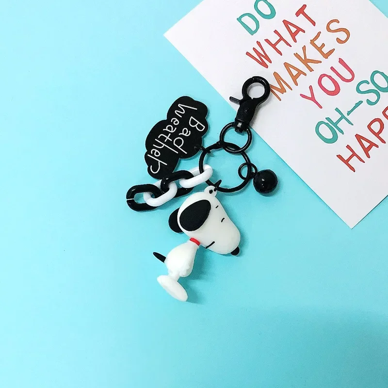 New Kawaii Charlie Doll Car Keychain for Women Cute Personality Creative Cartoon Diy Key Chain Ring Bag Pendant Children's Gift