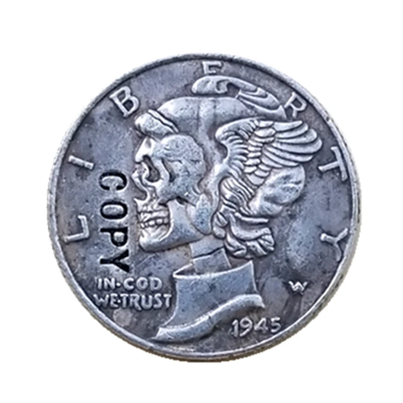 Hobo Nickel Coin 1945 Mercury Dime COPY