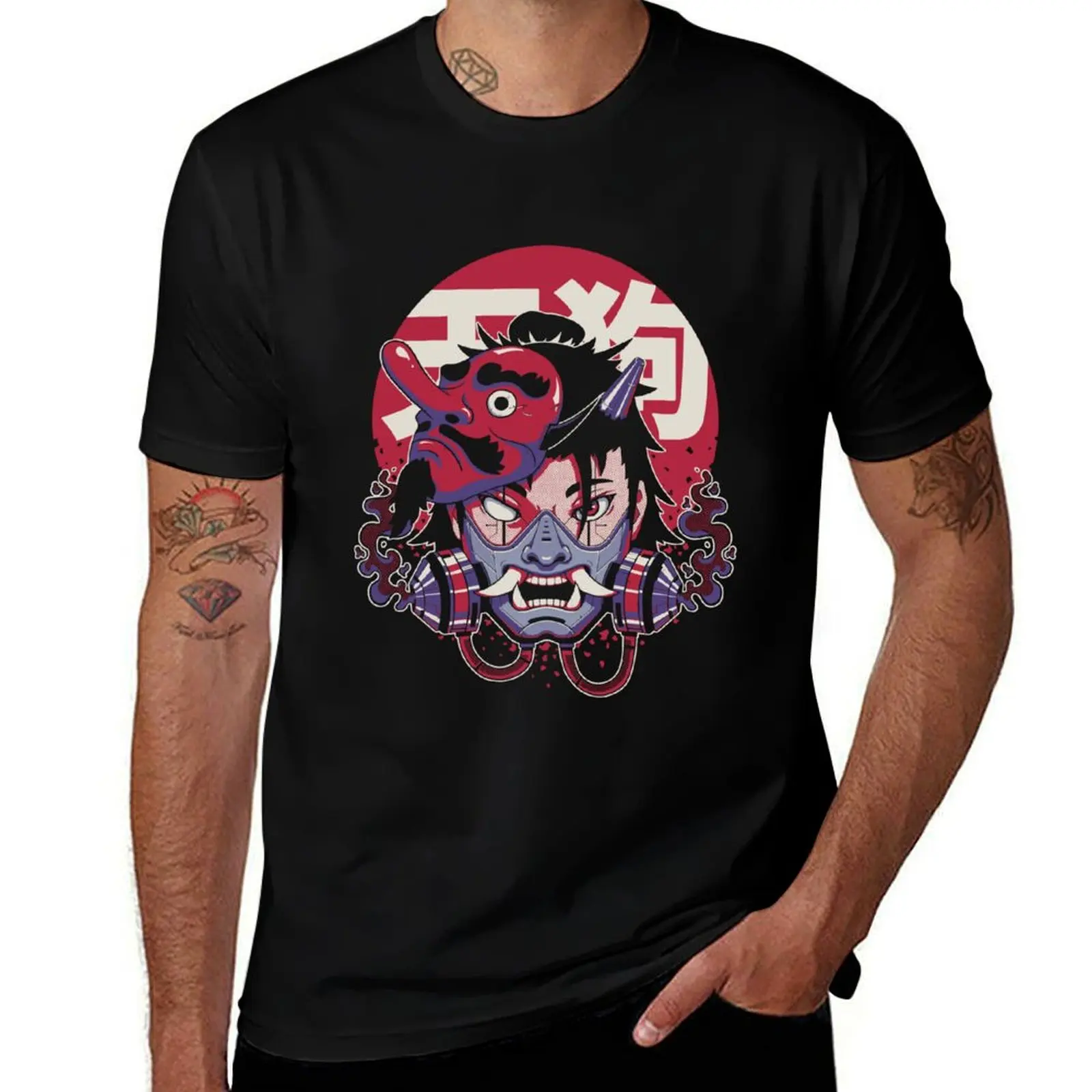 Cyber Tengu T-Shirt vintage graphic tee graphic tee shirt tshirts for men