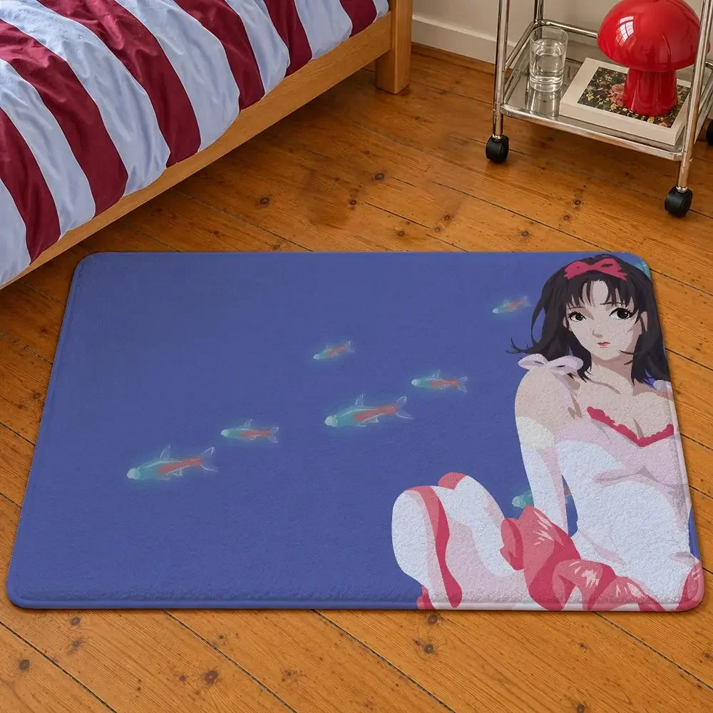 Anime Perfect Blue Mima Kirigoe Rumi Floor Mat Soft Flannel Entrance Doormat Non-Slip Washable Rug For Bedroom Home Decor