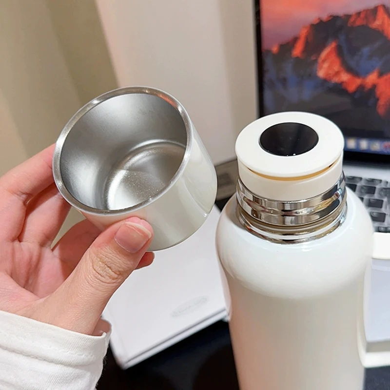 Tasse thermos en acier inoxydable 316 avec poignée, de qualité alimentaire, tasse à eau, théière cuite, niveau d'apparence élevé, maison et bureau