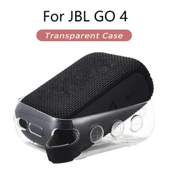 For JBL GO 4 Transparent Cover Case Anti-Drop TPU Protective Case Stand Up Skin Cover Shell For JBL Go4 Wireless Speaker