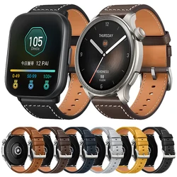 Huami AMAZFIT GTR 4 3 Pro 47mm 스트랩 AMAZFIT GTS 4 3 2e BIP 5 팔찌 교체 용 손목 밴드 용 가죽 20mm 22mm 시계 스트랩