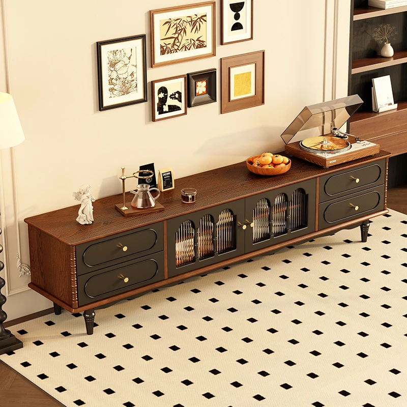 

Solid wood TV cabinet