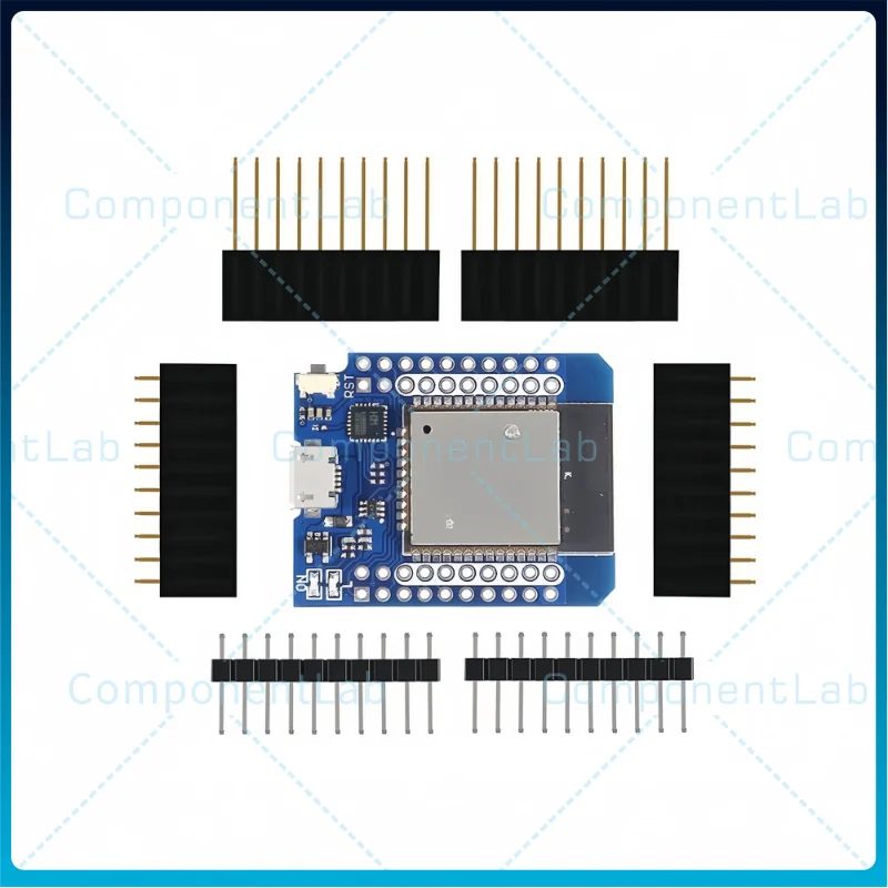 D1 MINIESP32 development board, 2-in-1 wireless WiFi and Bluetooth module with dual-core CPU ESP32