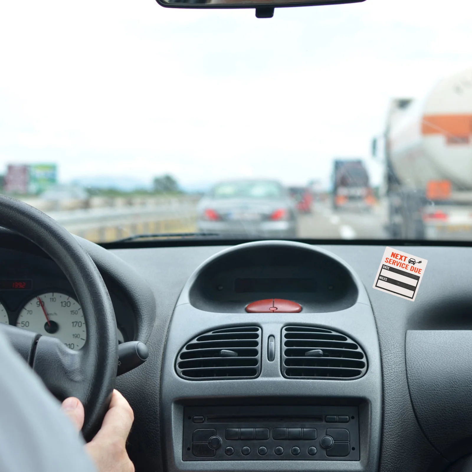 

150Pcs Service Due Maintenance Labels Removable Car Stickers Roll Auto Adhesive Window Sticker Oil Change Reminder Decals