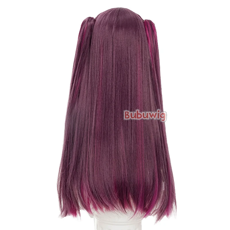 Bubuwig Kunst haar Mikari Tachibana Cosplay Perücken 2,5 dimensionale Verführung 65cm lila gemischt Pink Cos Perücke hitze beständig