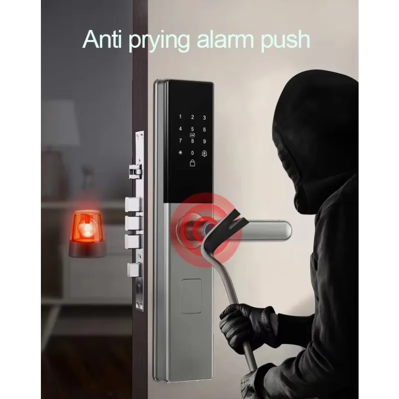 STLF 스마트 도어락 아파트용 전자 RFID 키리스 투야 디지털 도어 스마트락 와이파이 룸락