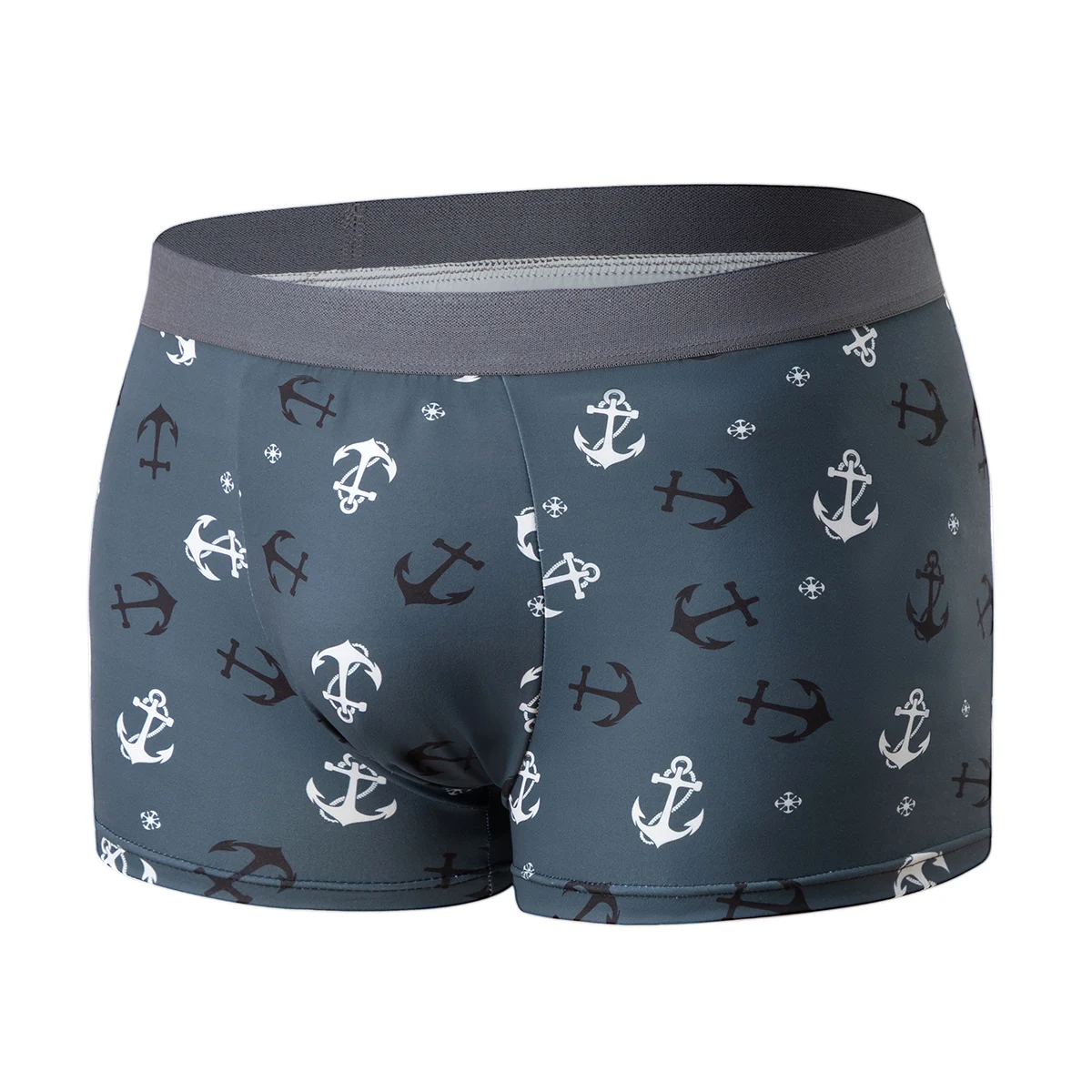 4-teiliges Set bedruckter Unterwäsche für Männer und Jugendliche, bequeme flache Boxershorts mit elastischem Bund, mehrfarbige Freizeitshorts – Detail 20