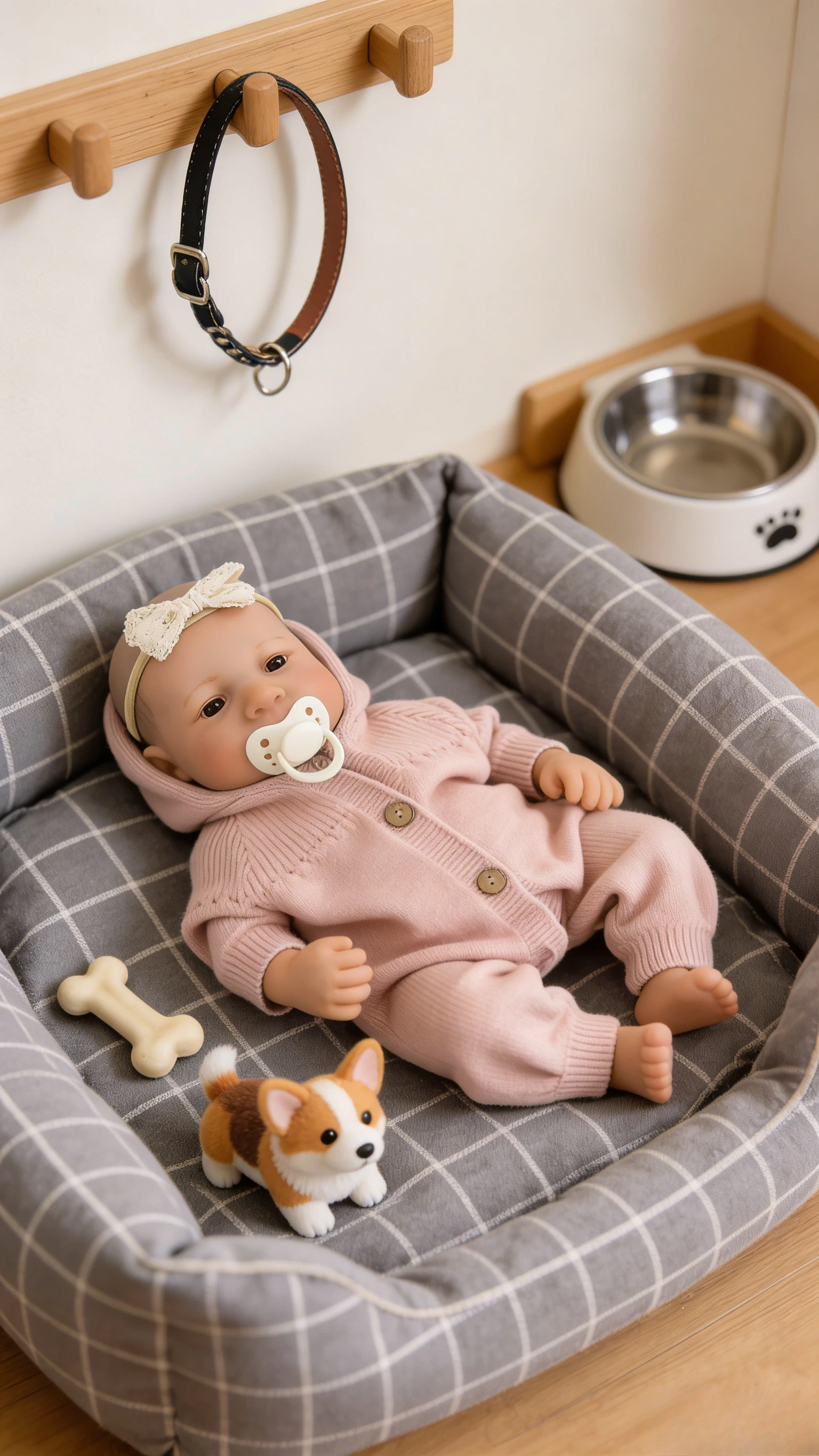 19inch Silicone Reborn Baby Doll Levi Full Body Realistic Awake/Sleeping Newborn Size 3D Skin with Visible Veins Painted Finishe