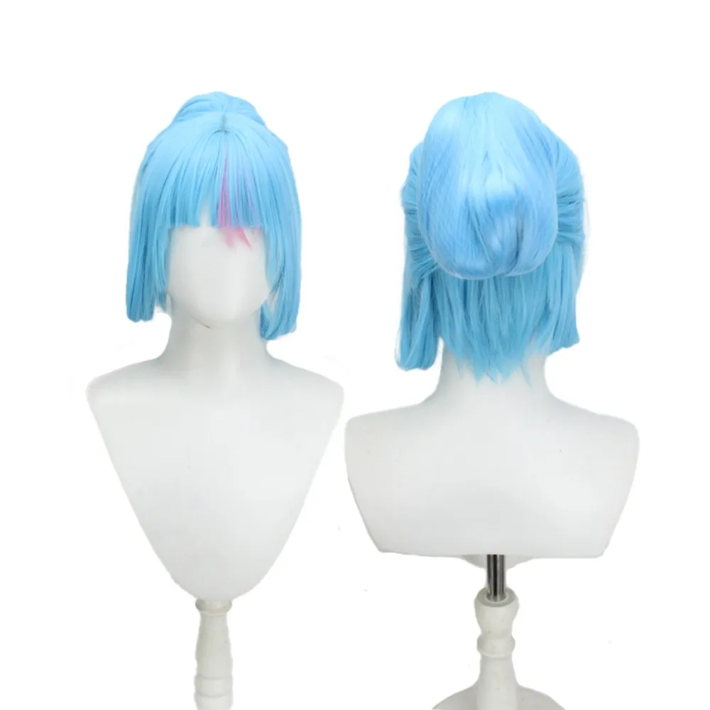 Spirit Blossom Evelynn Cosplay Wig Blue Hair Costume Wig