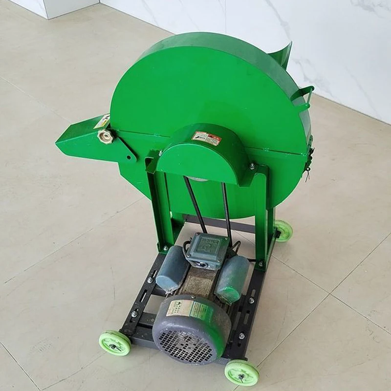 220V Small Banana Stem Forage Chopper Crusher 3.5KW‑4.5KW‑7.5HP for Hay Fodder Processing Poultry Farm Use