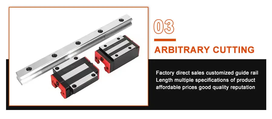 1 Satz quadratische lineare Führungsschiene HGR20 und HGH20CA HGW20CC HGH20HA HGW20HC Stahlblock-Gleitblock 150 mm-1200 mm CNC-Gleitsystem – Detail 6