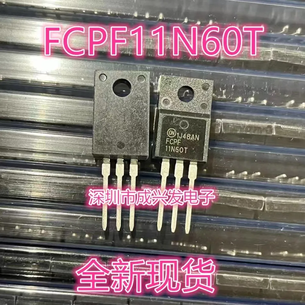 10PCS FCPF11N60T FCPF 11N60 11N60T 11A 600V TO-220F  MOS MOSFET  New Original Transistor