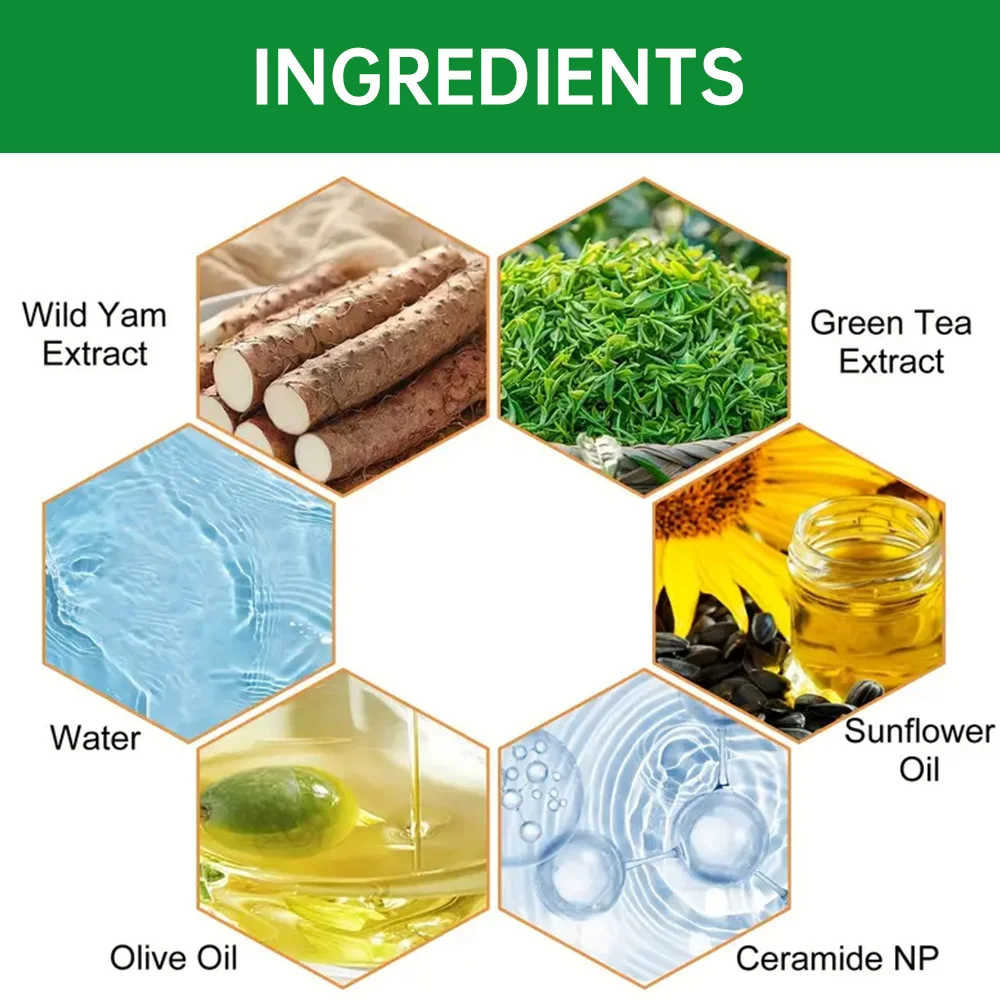 YOUNGCOME Wild Yam moisturizing day and night cream,Whitens and Moisturizes Facial Skin face cream Repairs damaged facial skin