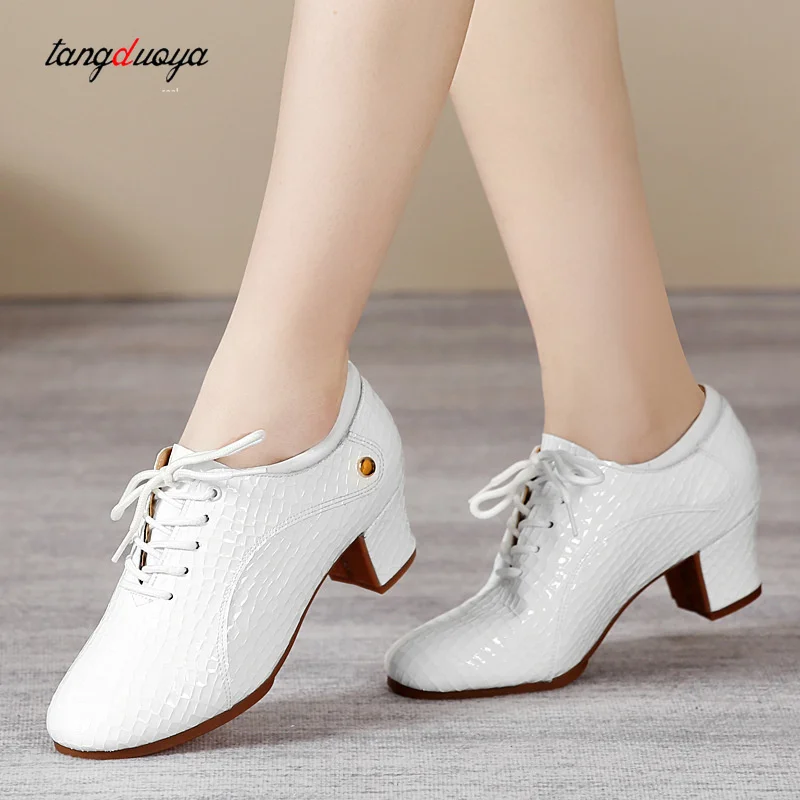 Standard Latin Dance Shoes for Women Dance Shoes Men Boys Closed Soft Ballroom Modern Tango Salsa Practice Professional