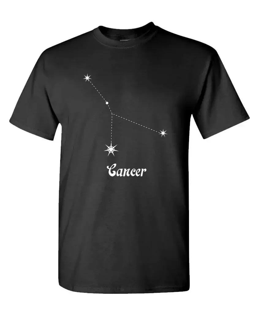 Constellation Horoscope Zodiac Cancer Birthday Present Mens T-Shirt. Summer Cotton Short Sleeve O-Neck Unisex T Shirt New S-3XL