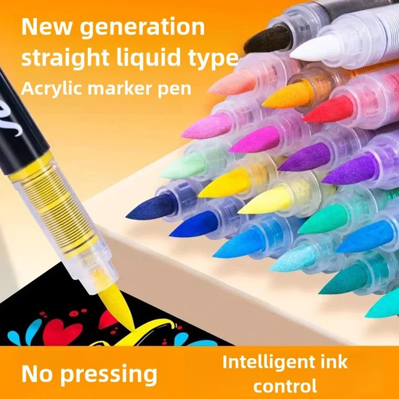 Replacement Cores For Acrylic Paint GuangNa Markers Brush Tips Painting For Rock Painting Festival Gift DIY Art Sationery Supply