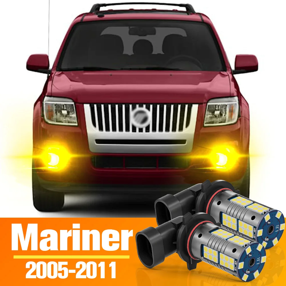 2pcs LED Fog Light For Mercury Mariner Accessories Bulb 2005 2006 2007 2008 2009 2010 2011