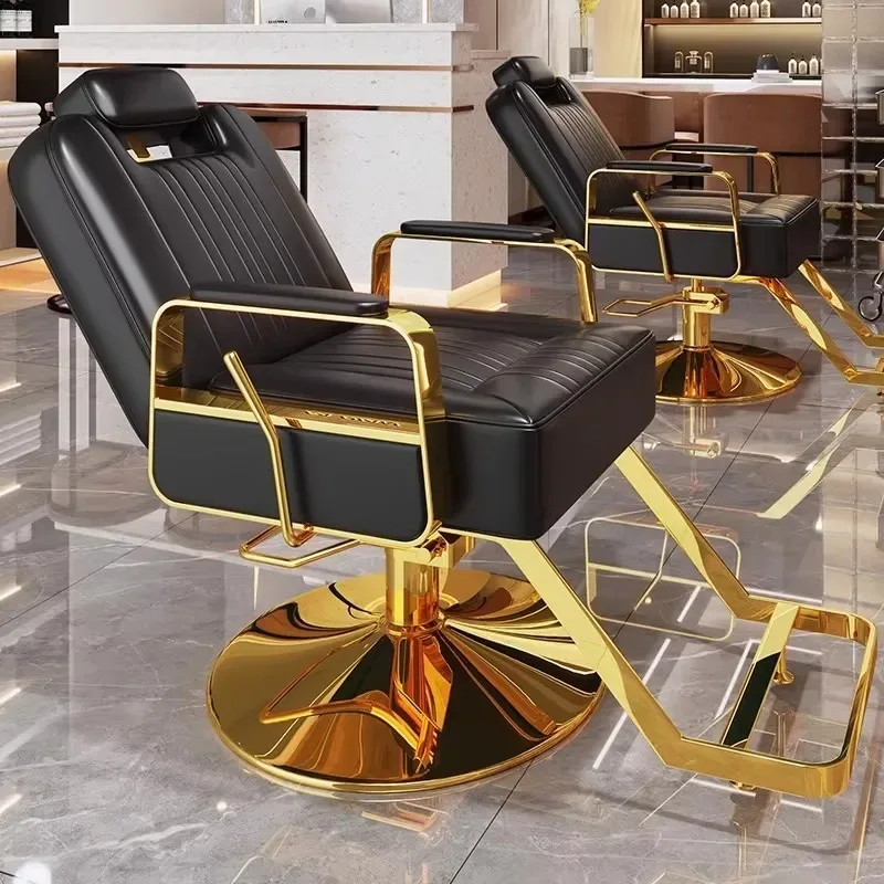 Design Barber Chair Vintage Styling Equipment Chairs Modern Simple Poltrona Da Barbiere Furniture Salon Furniture Hair Salon