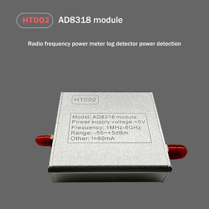AD8318 Module RF Power Meter Logarithmic  Control Module 1Mhz-8000Mhz Power Detection Module Sensor