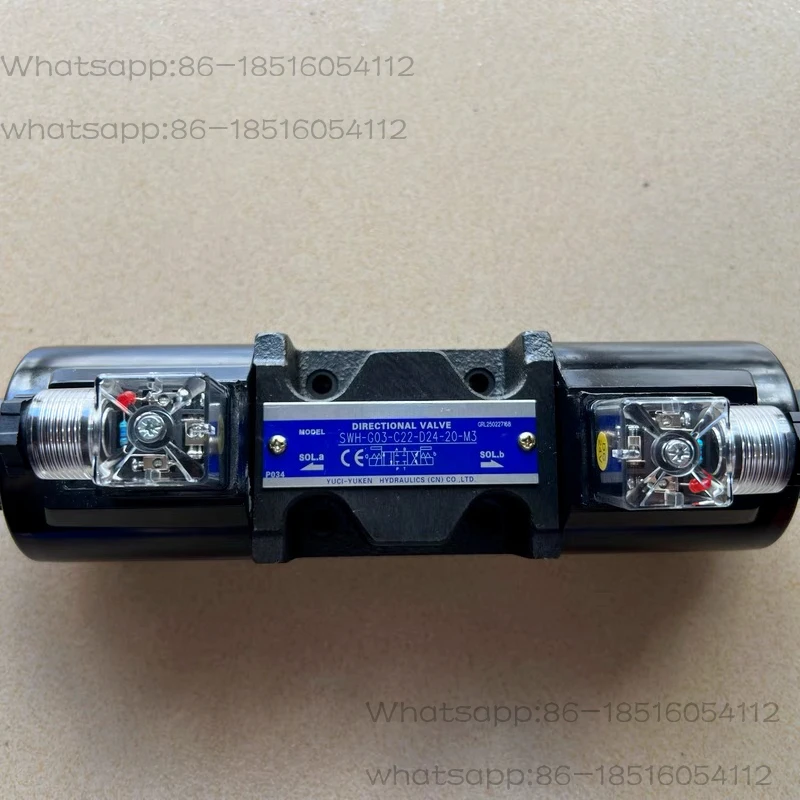 Injection Molding Machine SWH-G03-C22-D24-20-M3 Thimble Pin Solenoid Valve G02-C22 Reversing Valve