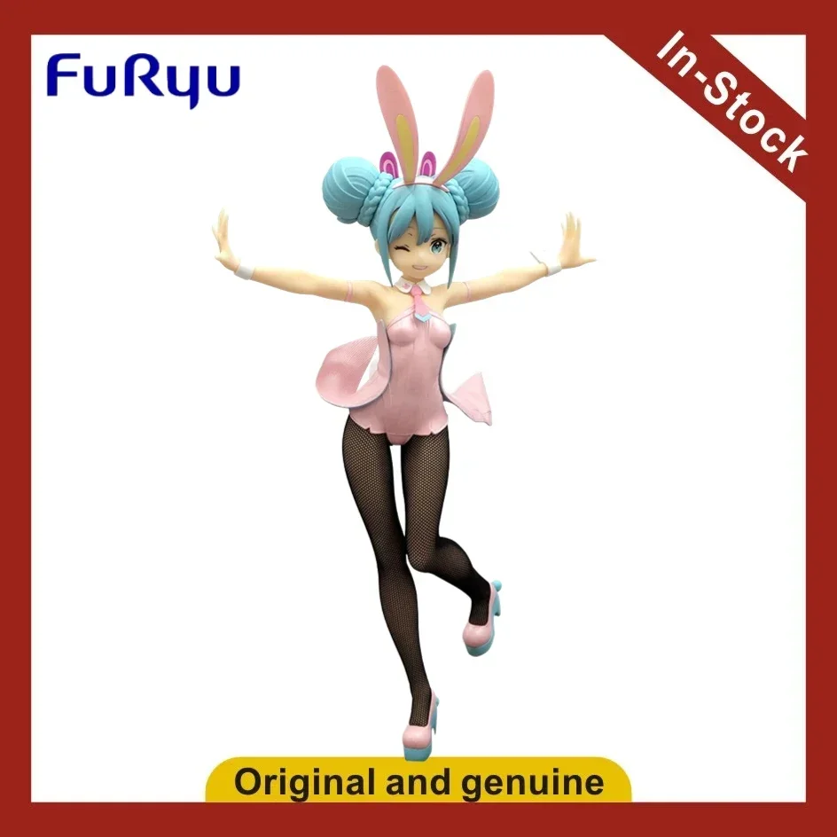 在庫ありオリジナルフリュー初音シリーズ-bicute-バニーおもちゃ人形-初音ミクピンク真珠光沢のあるウインクアニメ人形おもちゃ